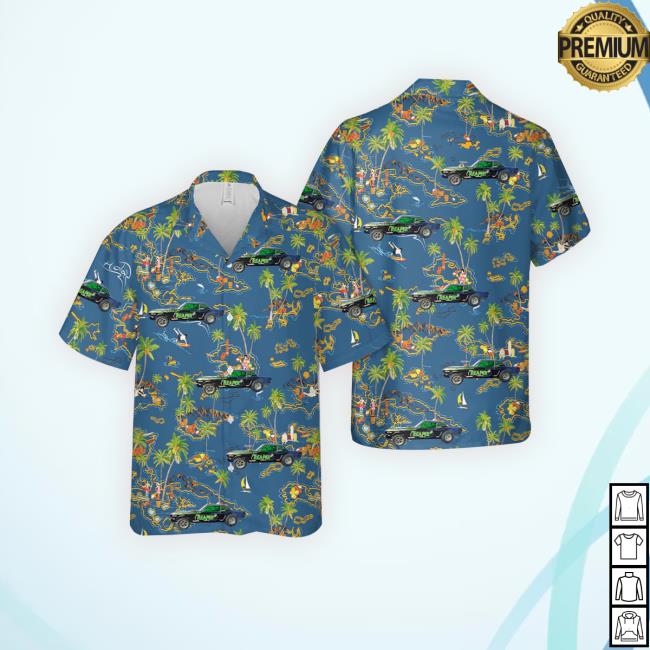 Official The Reaper 1964 1/2 Mustang A/Gasser Hawaiian Crewneck Sweatshirt