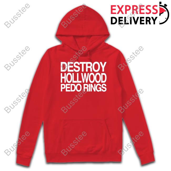 Barely Legal Clothing Destroy Hollwood Pedo Rings Tee Shirt