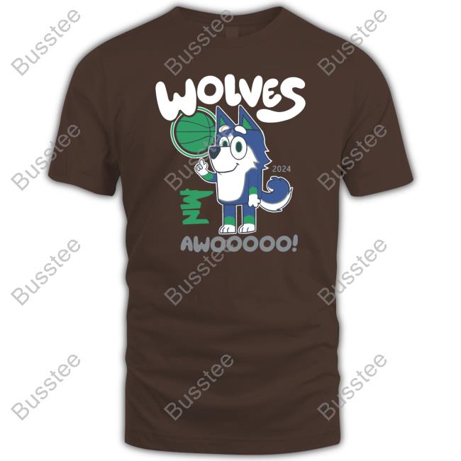 The32ndcollective Shop Wolves Awooo Bluey Tee Shirt