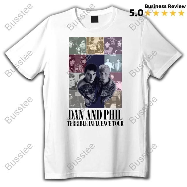 Official Dan And Phil Terrible Influence Tour Tee Official Dan And Phil Terrible Influence Tour Tee