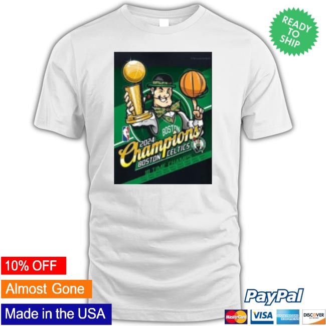 Trending Funny Official 2024 Boston Celtics Mascot 18-Time Nba Finals Champions 2024 Sweaters