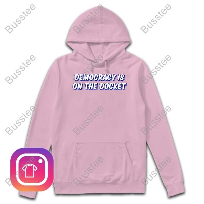 Democracydocket Store Democracy Is On The Docket Tie Dye Hooded Sweatshirt