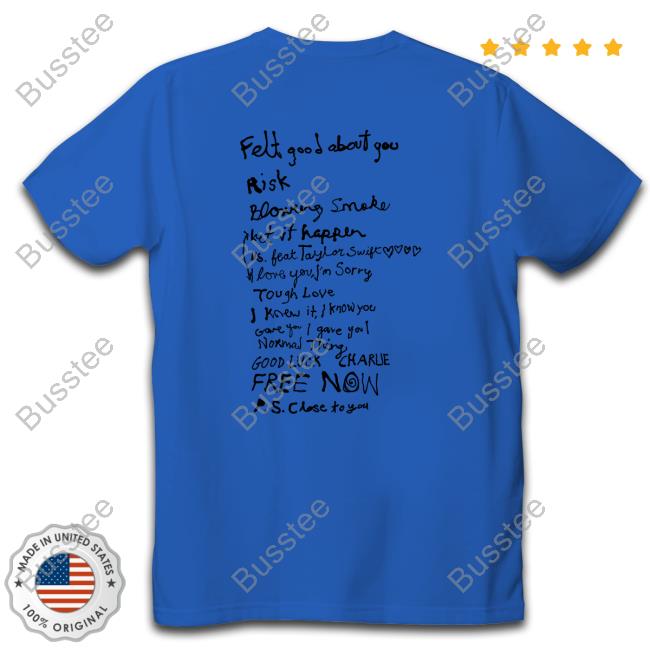 Top The Secret Of Us Tracklist Crewneck Sweatshirt