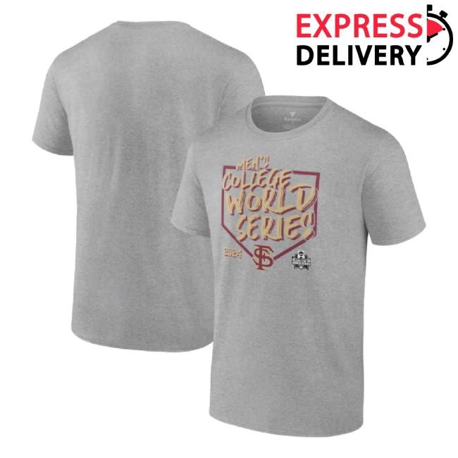 Trending Florida State Seminoles Fanatics 2024 Ncaa Men's Baseball College World Series Swing Away Sweatshirt - Heather Gray Fanatics Shop