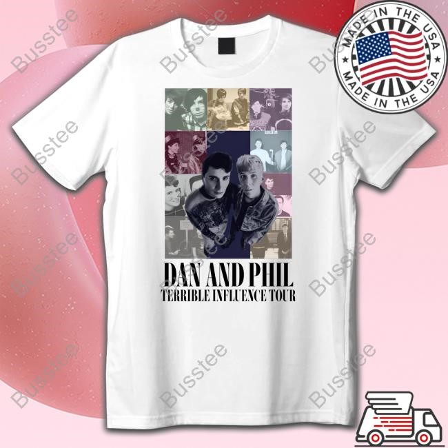 Official Dan And Phil Terrible Influence Tour Tee Official Dan And Phil Terrible Influence Tour Tee