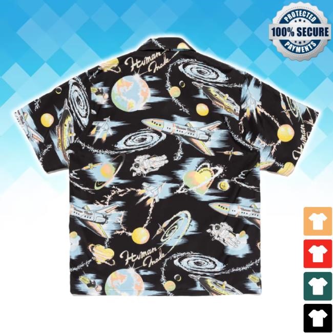 Original Human Made Graphic Aloha Shirt Bbcice Cream Shop Merch Store