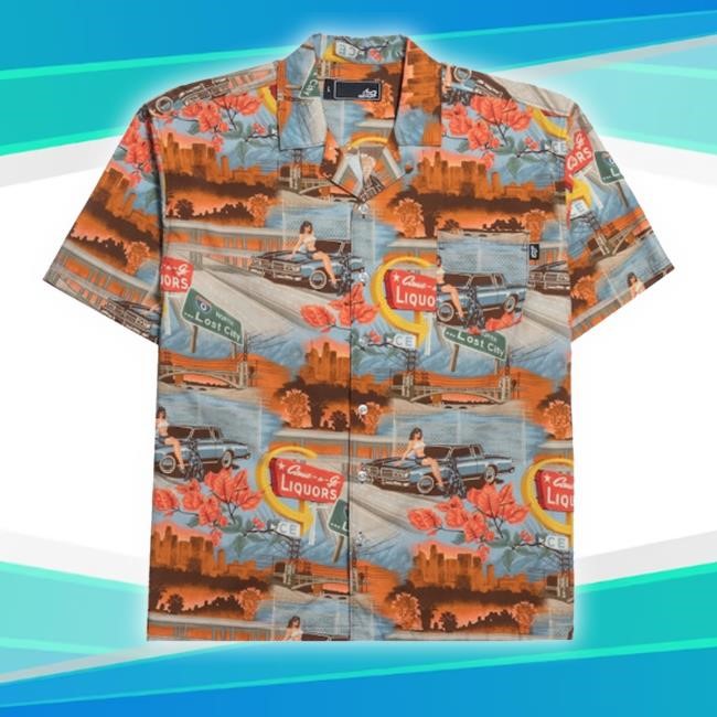 Lost Clothing Lost City Wove Hawaiian New Shirt Lost Clothing Lost City Wove Hawaiian New Shirt