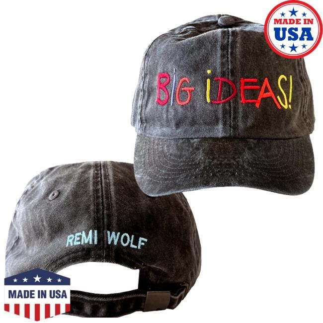 Remi Wolf Merch Store Big Ideas Text Dad hat Remi Wolf Merch Store Big Ideas Text Dad hat