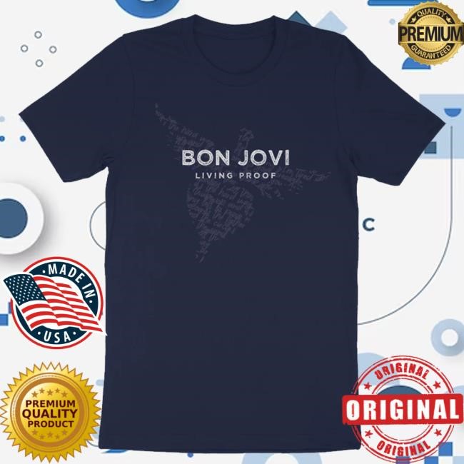 Bon Jovi Official Store Living Proof Heart & Dagger Classic Shirt Bon Jovi Official Store Living Proof Heart & Dagger Classic Shirt