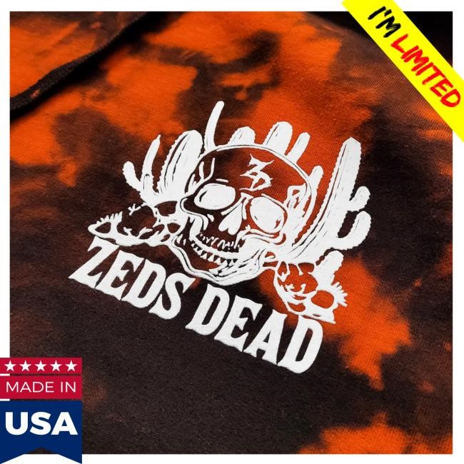 Zeds Dead Official Shop Zeds Dead Dry Hands Bleach Tie Dye Pullover Sweater
