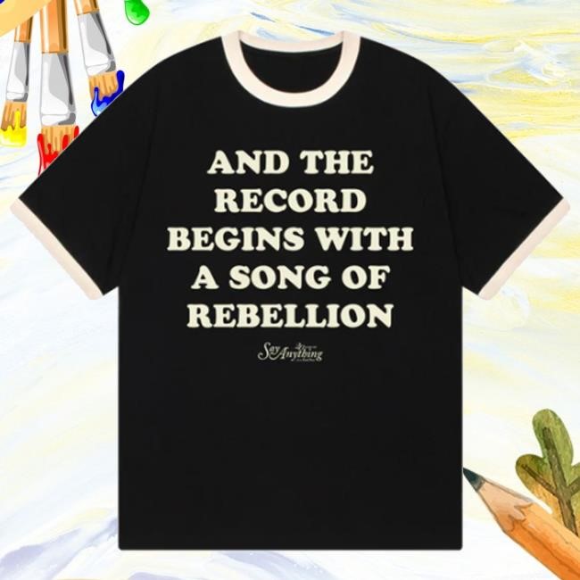 Trending Downright Merch Shop Say Anything And The Record Begins Ringer Crewneck Sweatshirt Trending Downright Merch Shop Say Anything And The Record Begins Ringer Crewneck Sweatshirt
