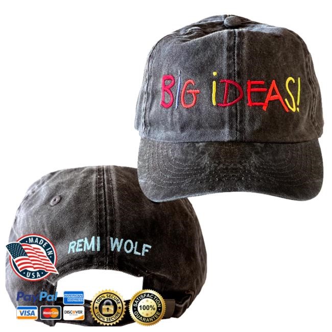 Remi Wolf Merch Store Big Ideas Text Dad hat Remi Wolf Merch Store Big Ideas Text Dad hat