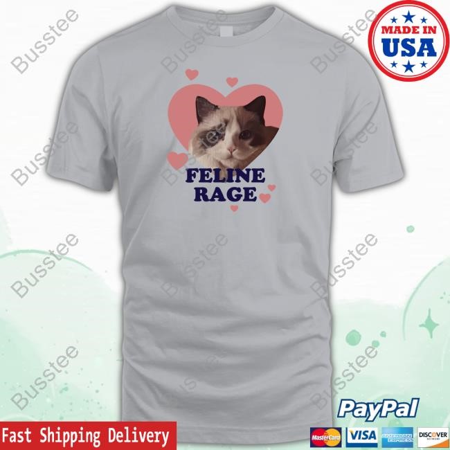 Feline Rage Cat Tee Shirt Cowboylikemichi