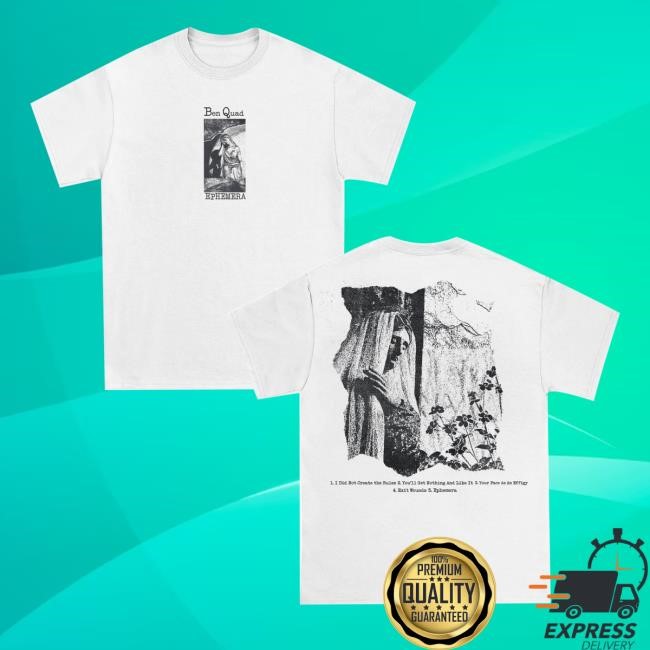 Purenoise Merch Shop Ben Quad Album White T Shirt Purenoise Merch Shop Ben Quad Album White T Shirt