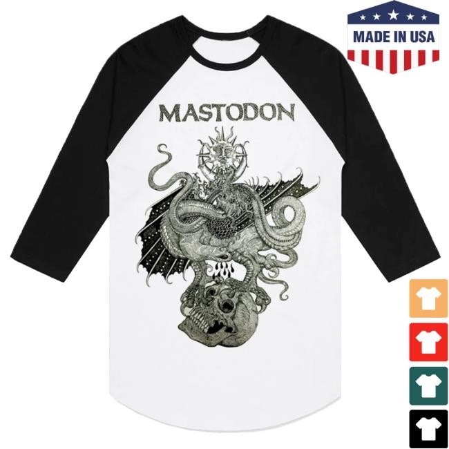 Mastodonrocks Merch Drakul Raglan Crewneck Sweatshirt Mastodonrocks Merch Drakul Raglan Crewneck Sweatshirt