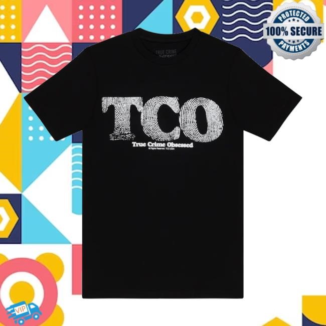 True Crime Obsessed Store Fingerprint Black Shirt True Crime Obsessed Store Fingerprint Black Shirt