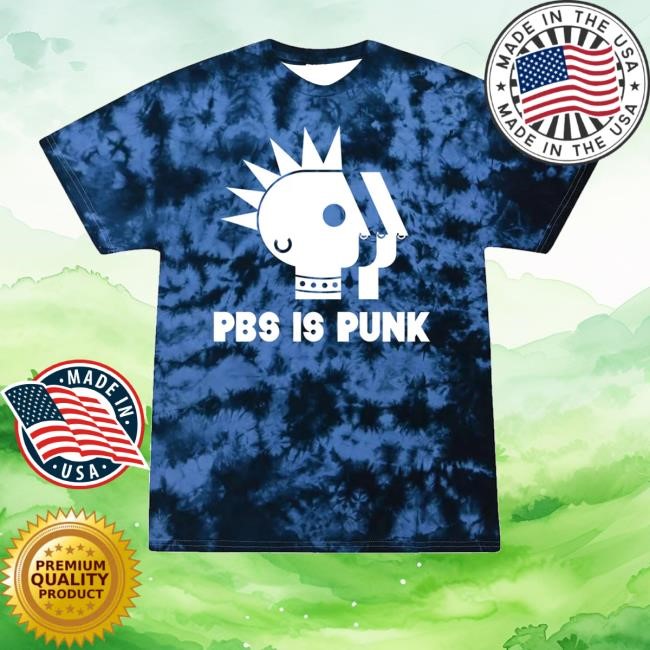 Twocrowcollective Merch Pbs Is Punk Tie-Dye Tee - Busstee