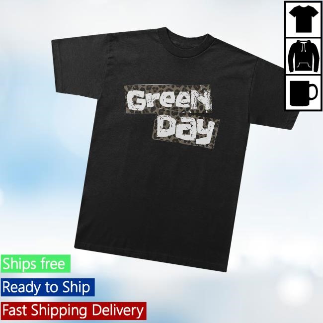 Greenday Merch Cheetah Logo Hoodie - Busstee