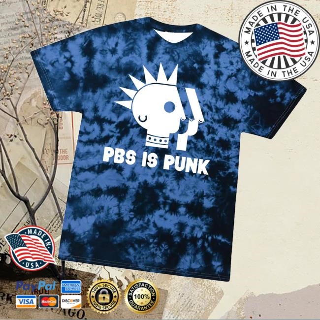 Twocrowcollective Merch Pbs Is Punk Tie-Dye Tee - Busstee