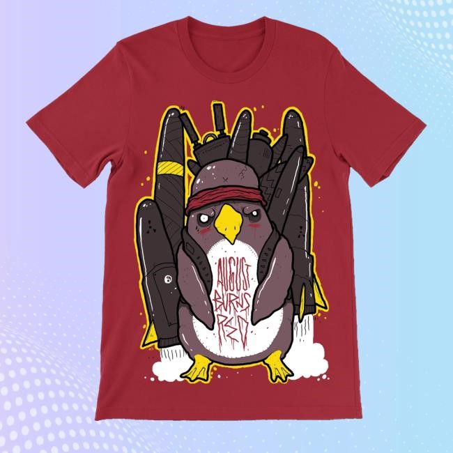 Official August Burns Red Tour Merch Shop Store Throwback Penguin Bomb Tee - Busstee
