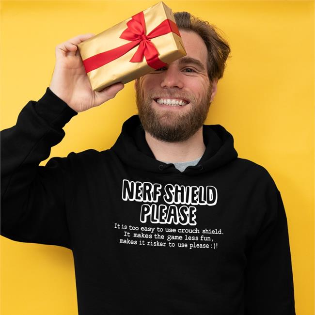 Scrawtv Evo Nerf Shield Please It Is Too Easy To Use Crouch Shield Shirts Scrawtv