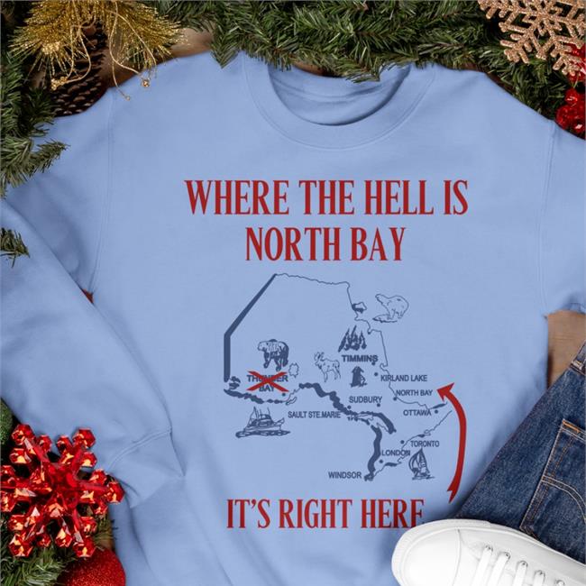 Where The Hell Is North Bay It's Right Here T Shirt Doug Ford