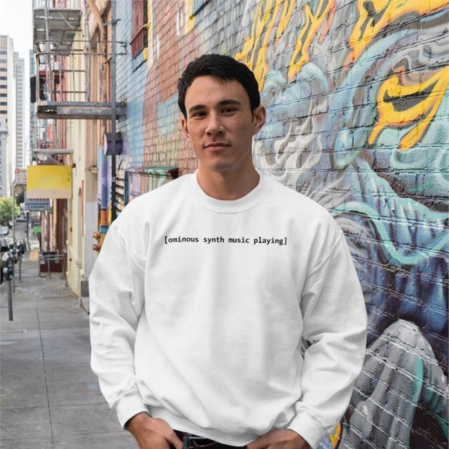 Comfortcharacter Ominous Synth Music Playing Hoodie