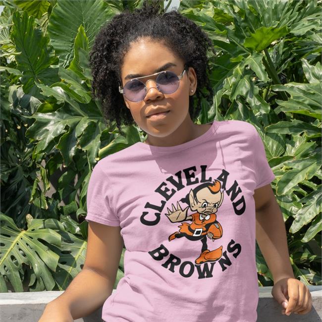 Cleveland Browns Brownie Stiff Arm Shirt Homage Merch Moreforyoucleveland