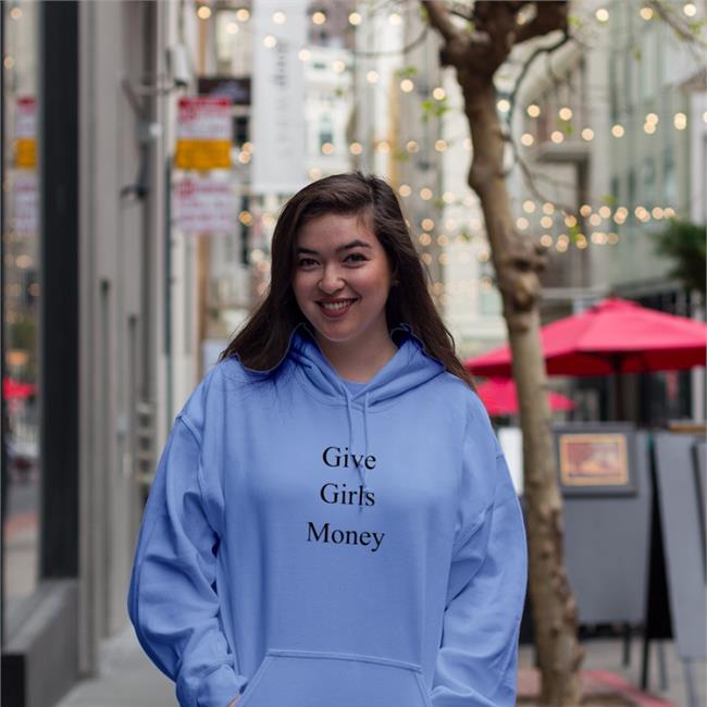 Fousheé Give Girls Money Hoodied Sweatshirt White