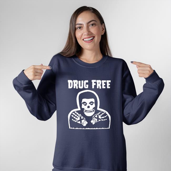 Drug Free Hoodie Vintage Puroresu