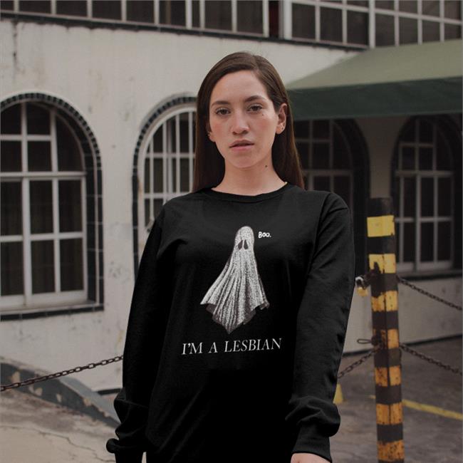 Luccainternational Store Boo I'm A Lesbian T Shirt Ghost
