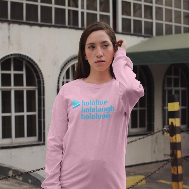 Hololive Hololaugh Hololove Funny T Shirt White