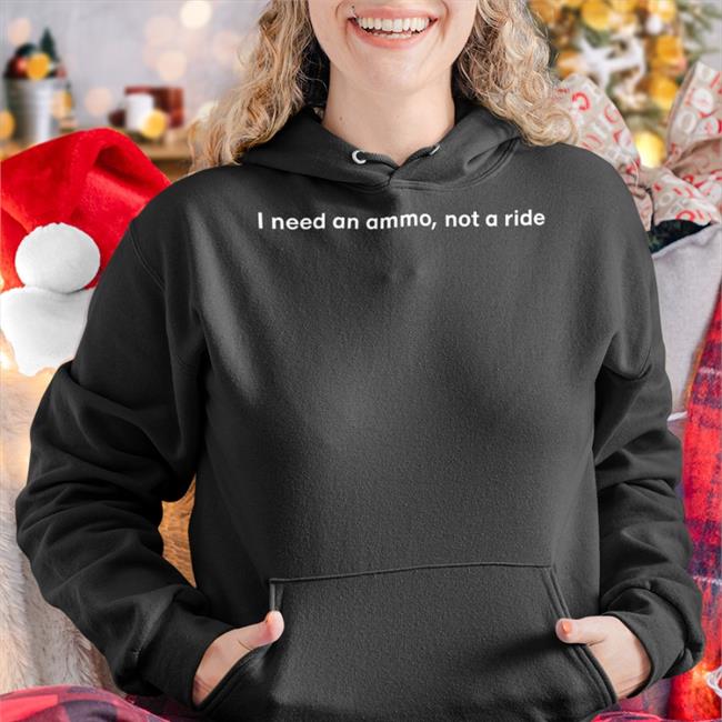 Illia Ponomarenko I Need An Ammo, Not A Ride Hoodie Black