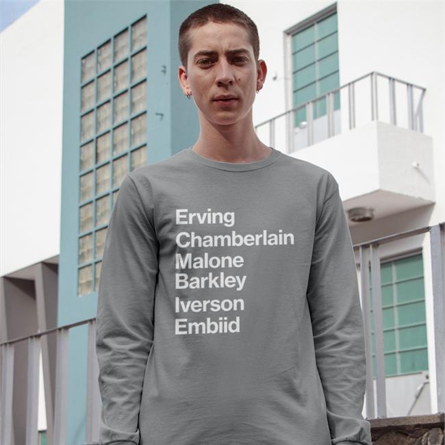 Erving Chamberlain Malone Barley Iverson Embiid Shirt