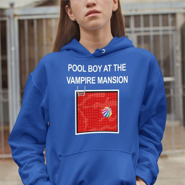 Pool Boy At The Vampire Mansion Tee Shirts Black