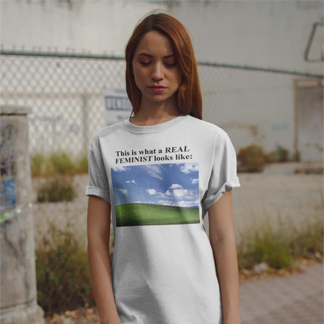 This Is What Real Feminist Looks Like White Sweatshirt This Is What Real Feminist Looks Like Shirt Shirts That Go Hard