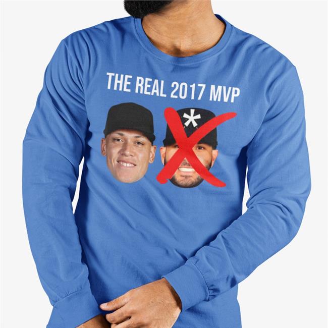 Yankees The Real 2017 Mvp Aaron Judge Not Altuve Shirt Navy Desireeloyola