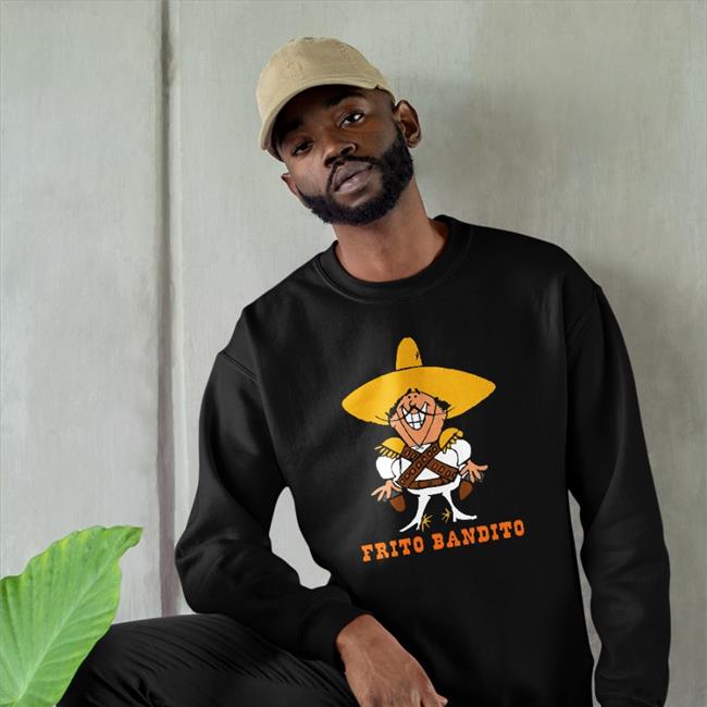 James Sowa Wearing Frito Bandito Tee Shirt
