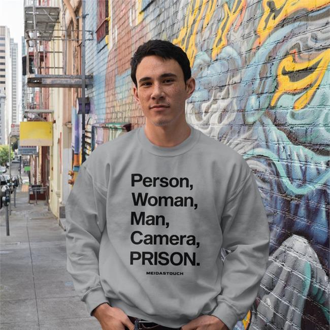 Meidastouch Merch Person, Woman, Man, Camera, Prison Long Sleeve T Shirt