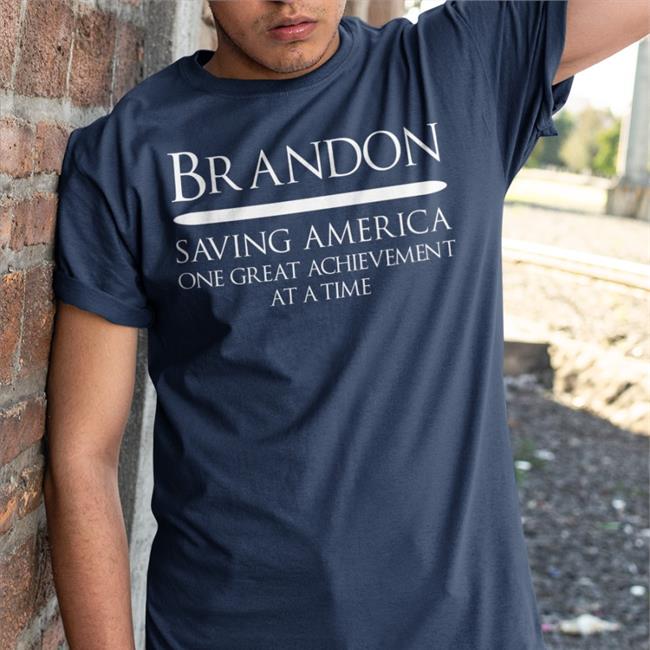 Schooley Brandon Saving America One Great Achievement At A Time T Shirt Grateful Jenn