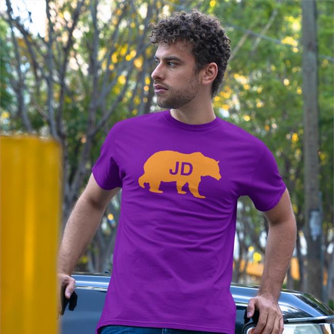 Justin Fields Wearing Jeff Dickerson Tee Shirt