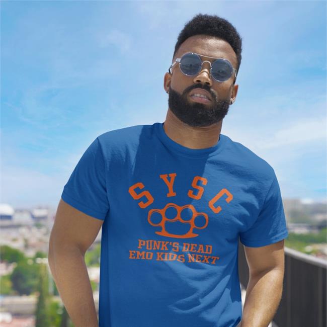 Sysc Punk's Dead Emo Kids Next Shirt Seeyouspacecowboy
