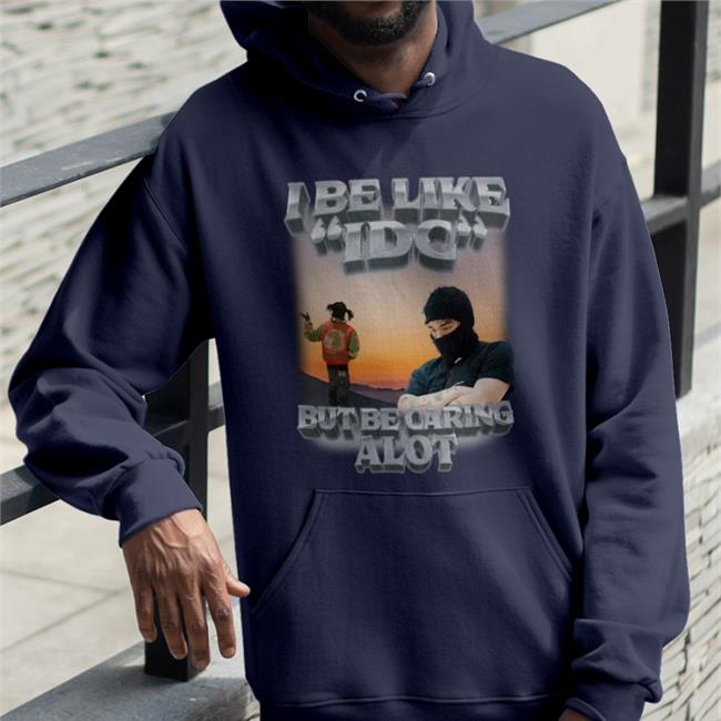 Swag Stim Ulus Merch I Be Like Idc But Be Caring Alot Shirt Black