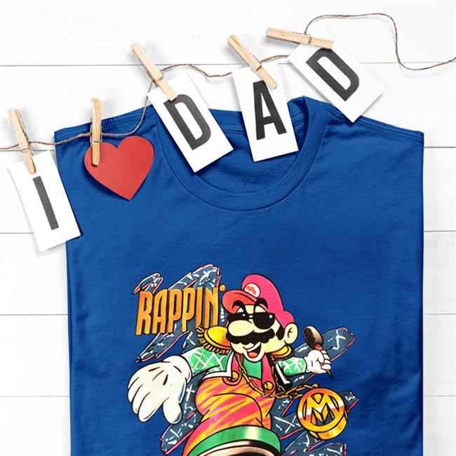 Mario Broth Nintendo 1991 Rappin Mario Shirt