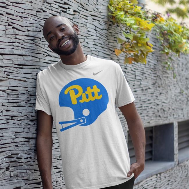 Owen Drexel Wearing Pitt Helmet Shirt
