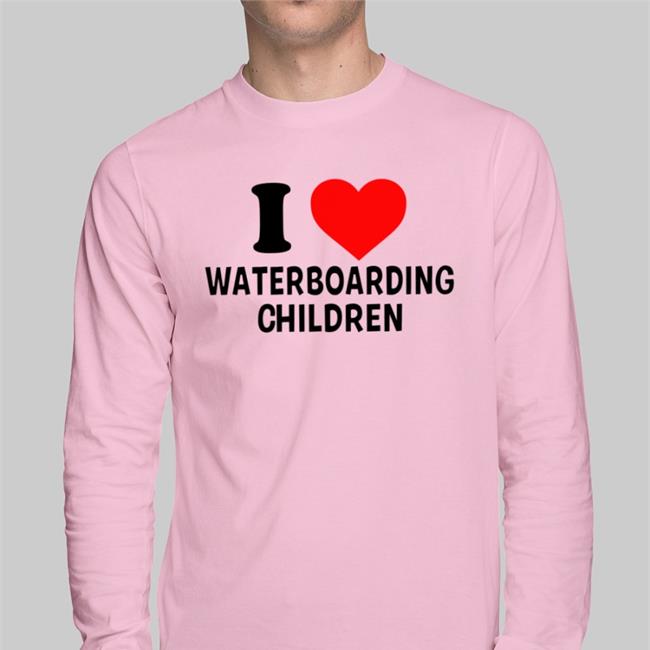 I Love Waterboarding Children Hoodie