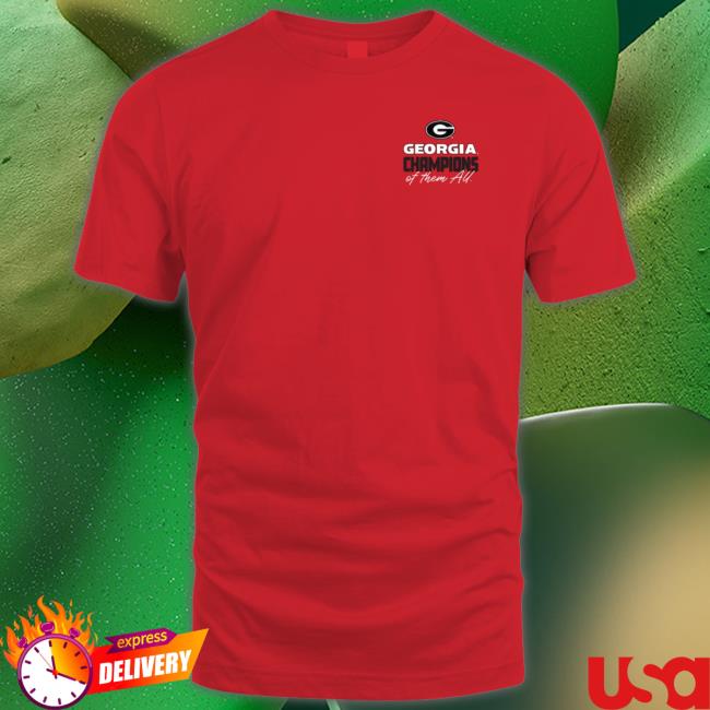 Men's Red Georgia Bulldogs College Football Playoff 2022 National Champions Gold Standard Shirts