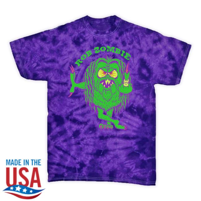 Official Robzombie Merch Store Robzombie Mean Green Purple Tie Dye New Shirt Smoke Robzombie Apparel Clothing Shop