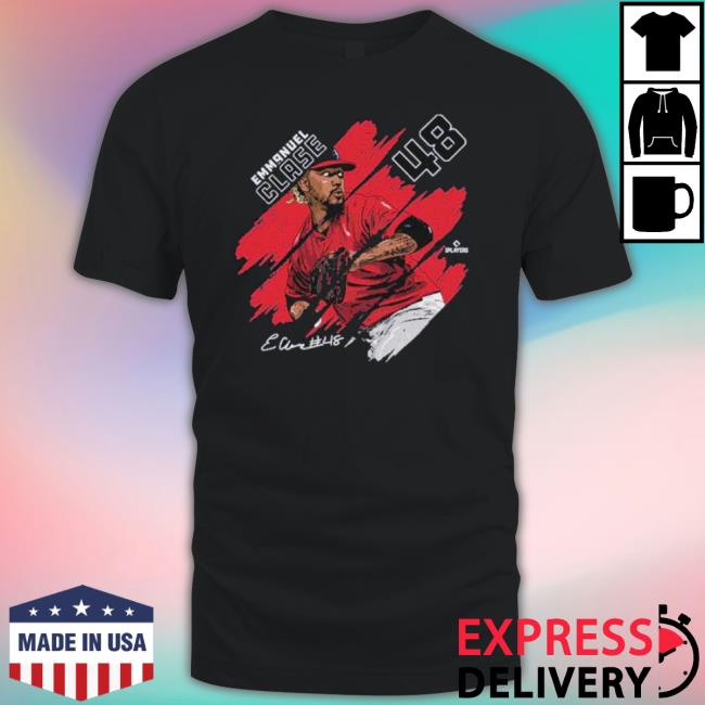 Emmanuel Clase Cleveland Stripes Signature Shirt