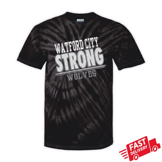 Official Watford City Strong Wolves Tie Dye New Shirt
